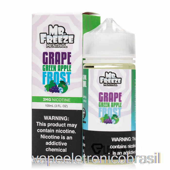 Vape Vaporesso Uva Verde Maçã Geada - Mr Freeze - 100ml 0mg